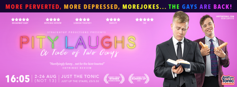 Review – Pity Laughs : A Tale of Two Gays – Just the Tonic at the Caves